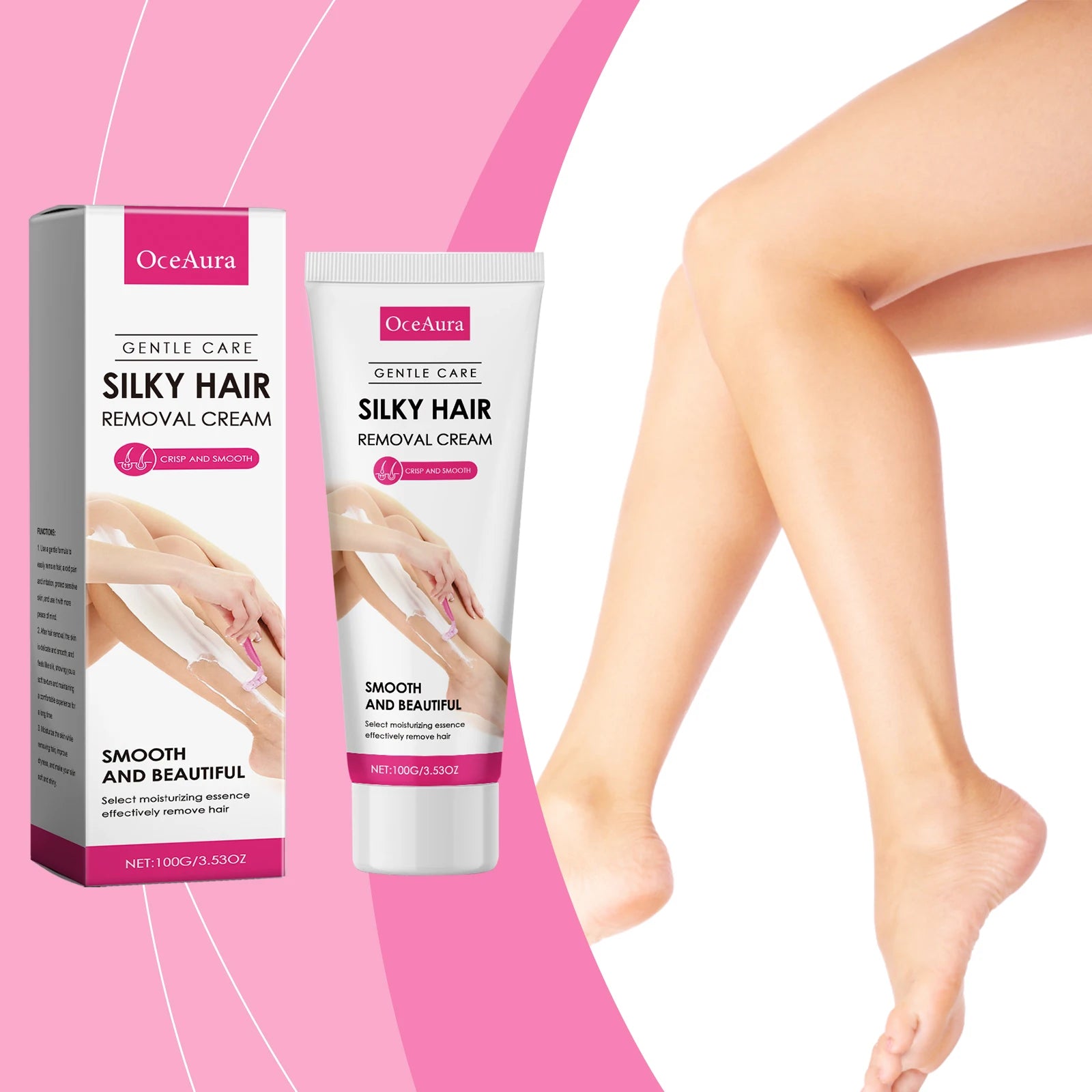 Gentle Hair Removal Cream and Soothing Oil Set - 8