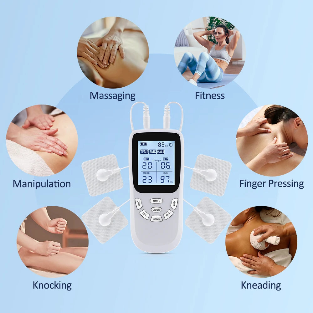 Digital TENS & EMS Muscle Stimulator for Pain Relief