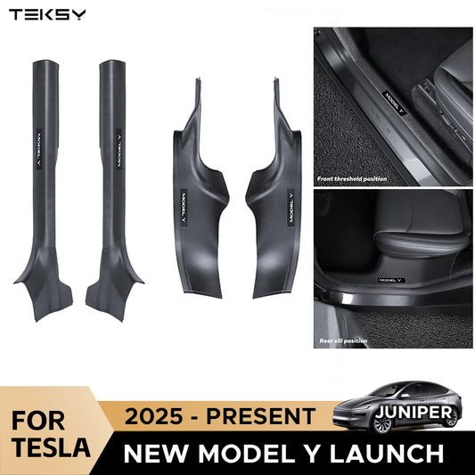 Door Sill Protector Guards for 2025 Model Y Juniper