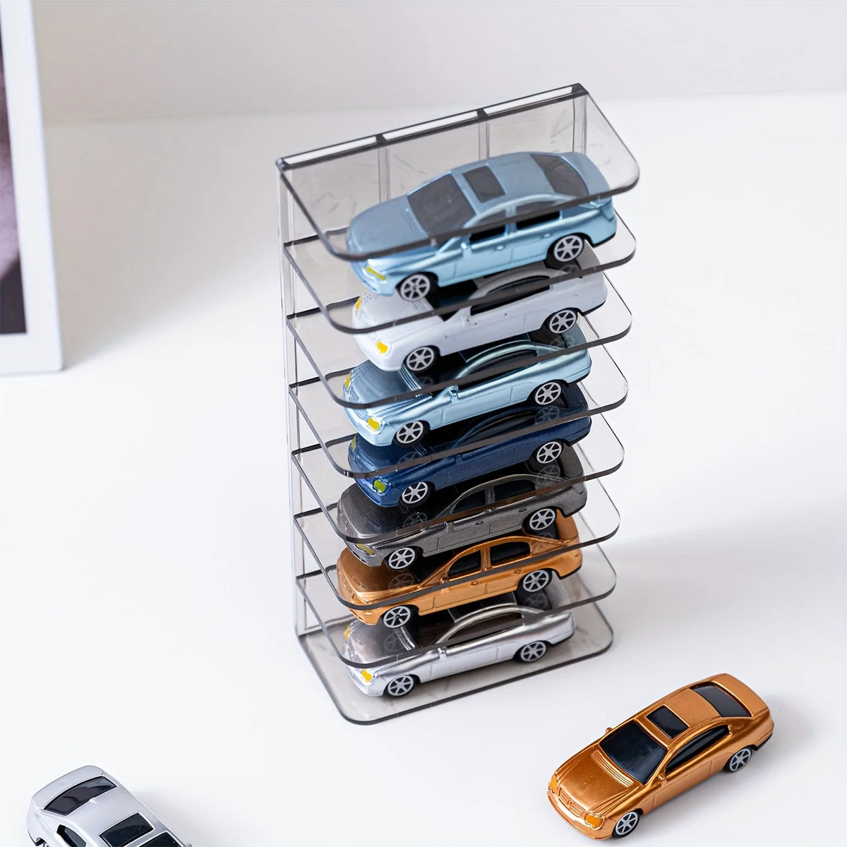 7-Tier Vertical Display Stand for Diecast Model Cars