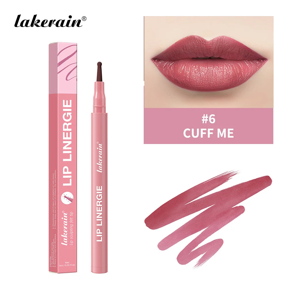Waterproof Long-Lasting Felt-Tip Lip Liner Stain - 33