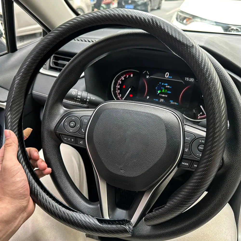 Carbon Fiber Non-Slip Car Steering Wheel Cover