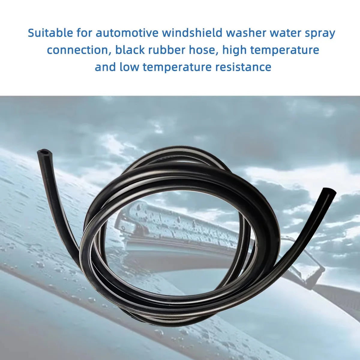 Universal Windshield Washer Spray Hose Kit with Connectors - 2
