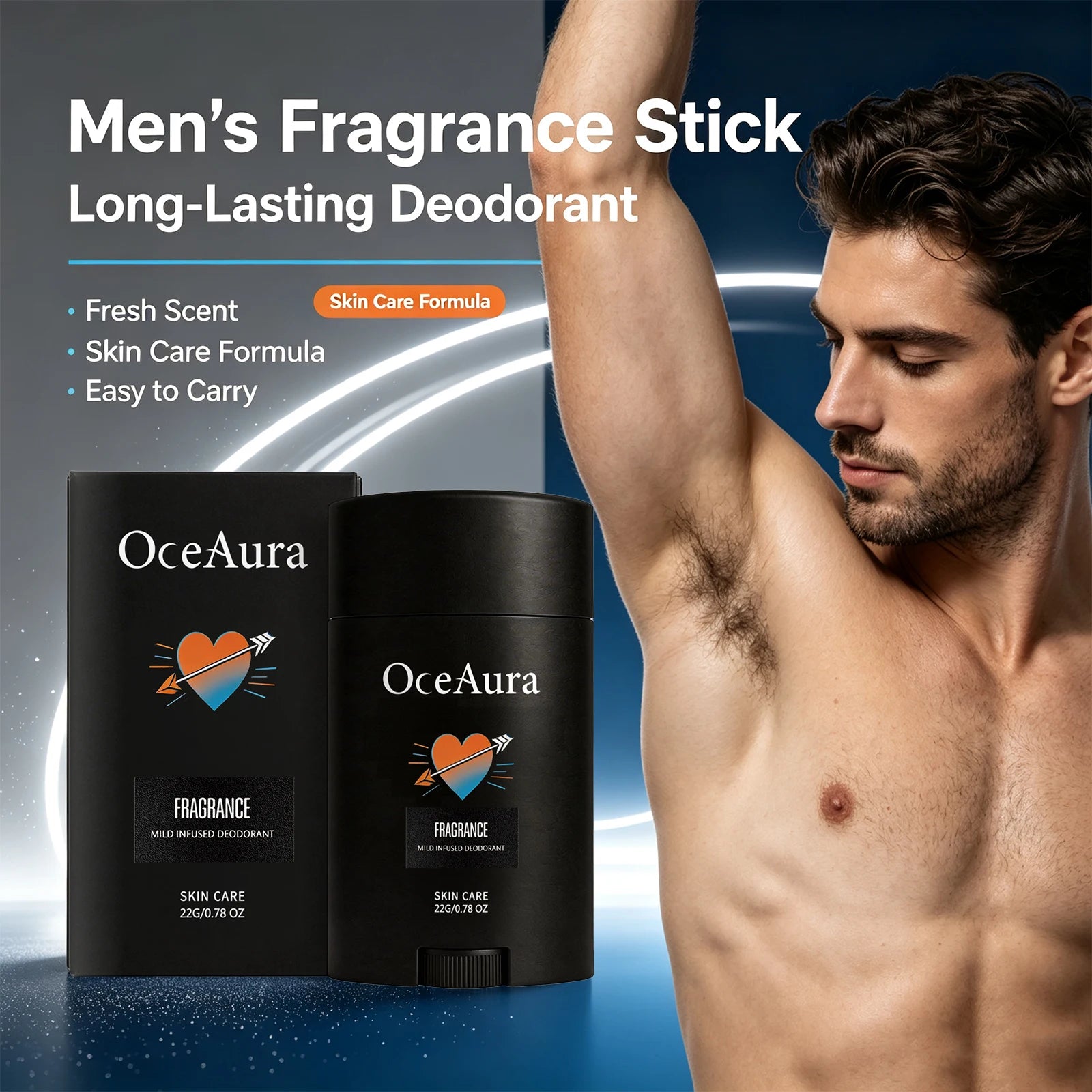 Long-Lasting Solid Deodorant Stick for Men - 2