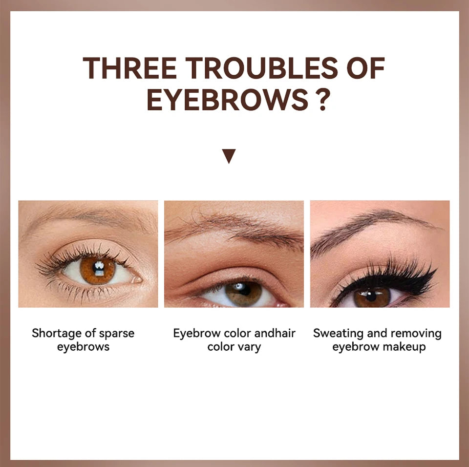 Waterproof Long-Lasting Eyebrow Gel Set - 8
