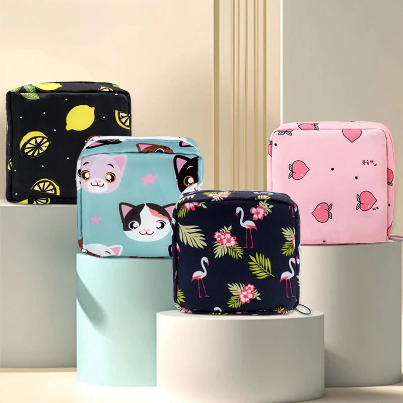 Portable Multi-Functional Sanitary Napkin and Travel Storage Pouch - 3