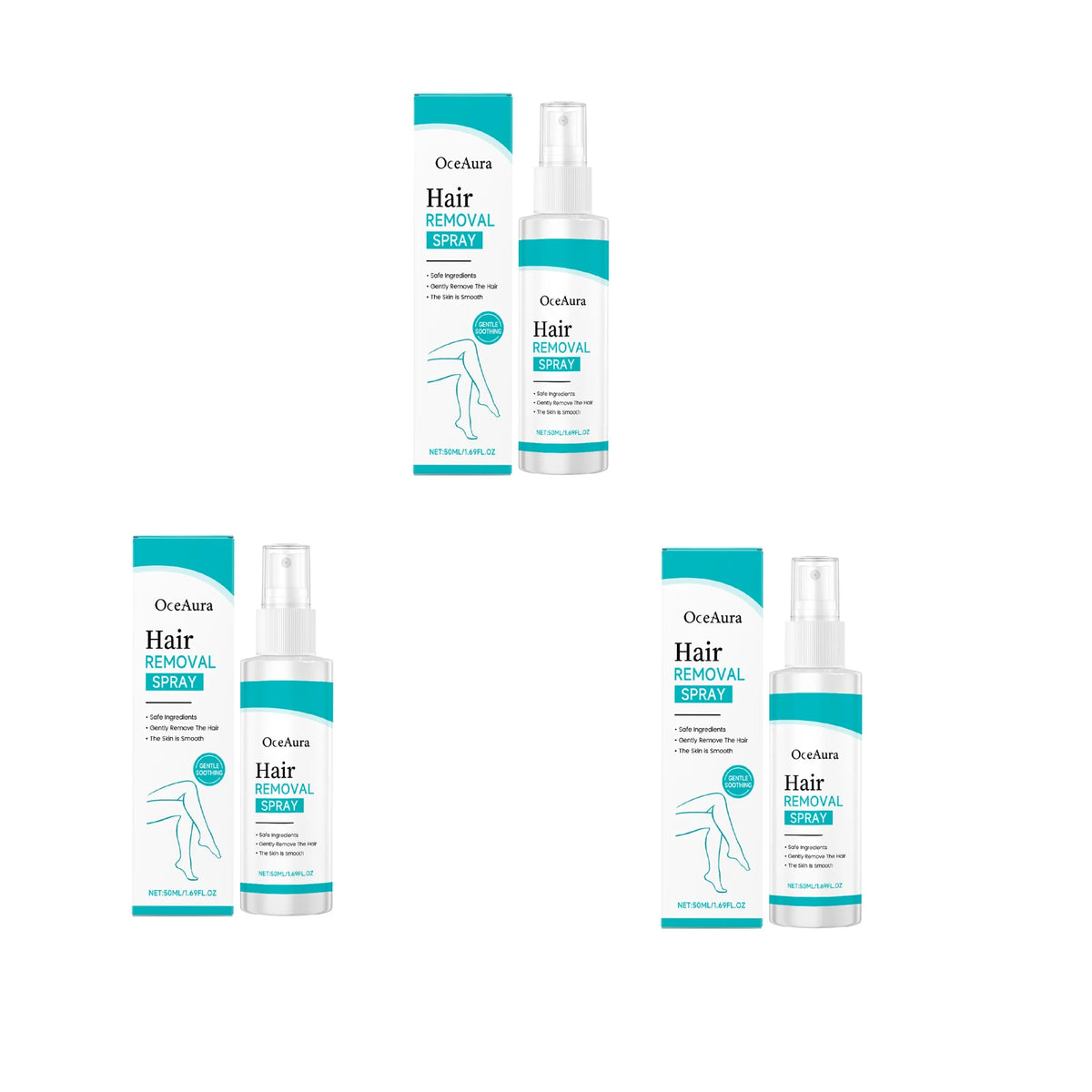 Painless Gentle Hair Removal Spray for Body and Underarms