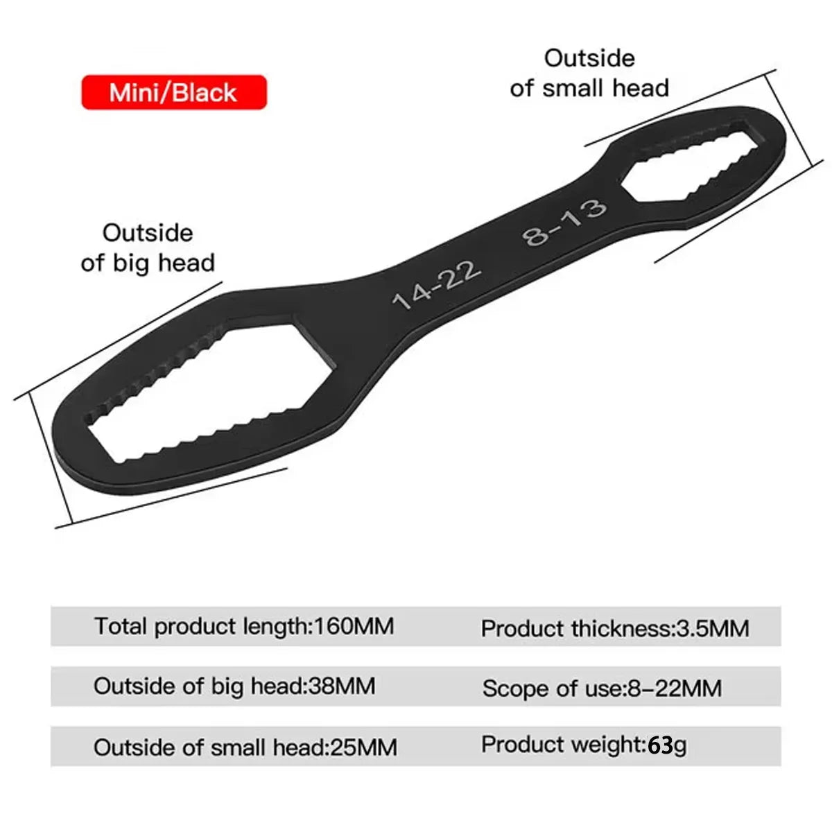 Universal Multi-Function Adjustable Repair Wrench - 15