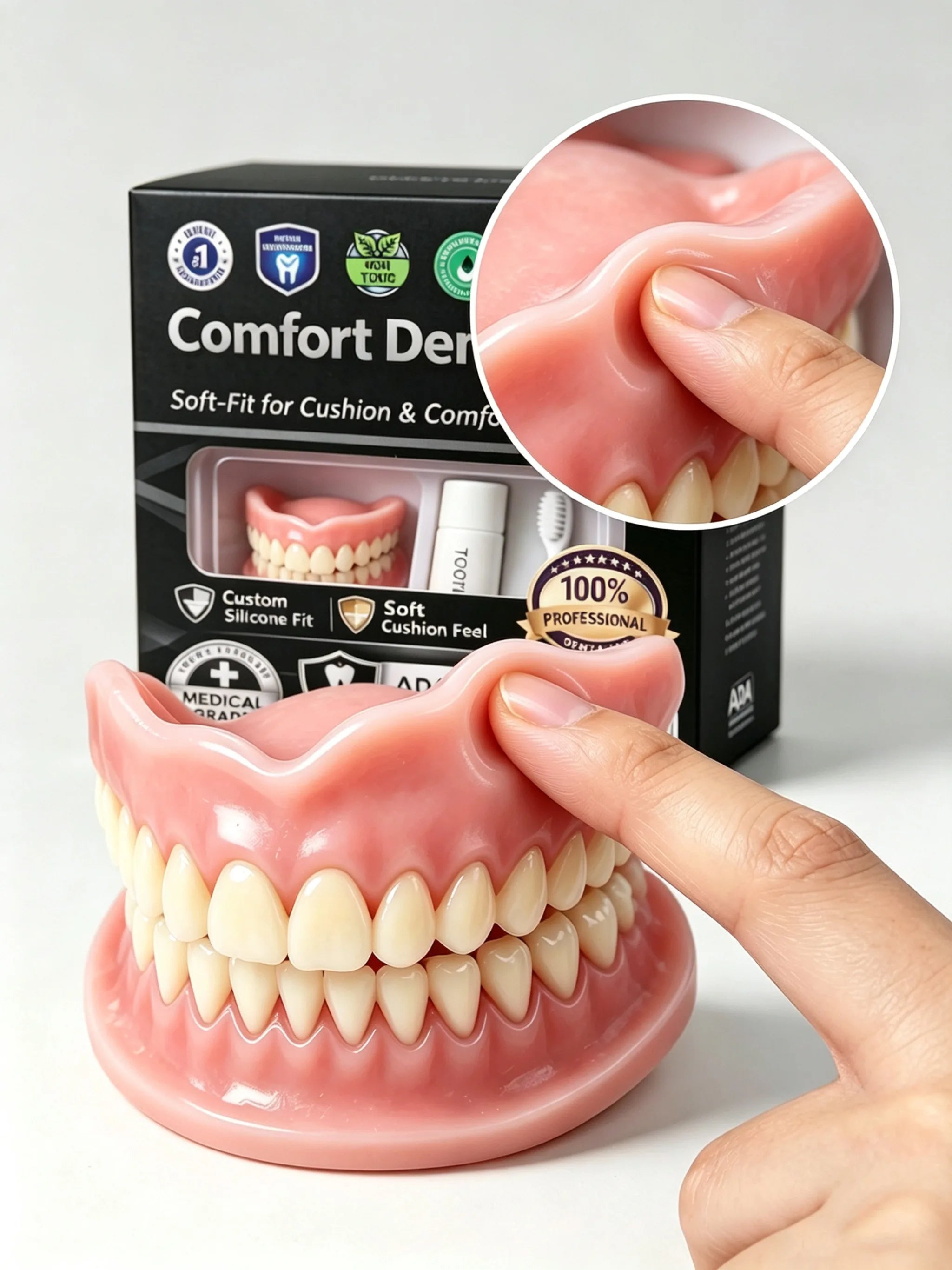 Moldable Silicone Cosmetic Teeth for Instant Smile - 8