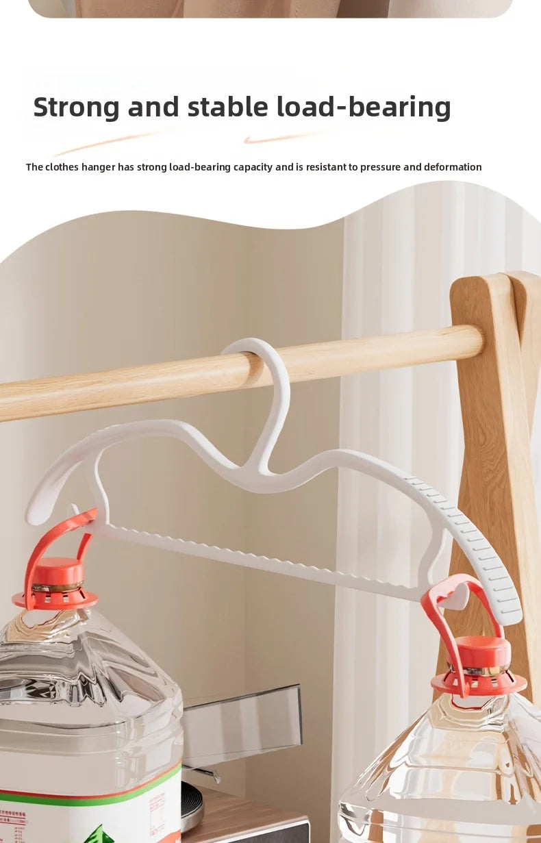10 Pack Short Neck Clothes Hangers Space Saving Non Slip Coat Racks