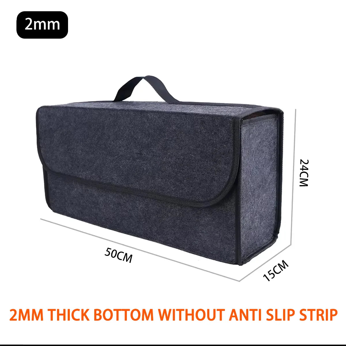 Portable Car Trunk Organizer Felt Storage Bag for Auto Tools - 5