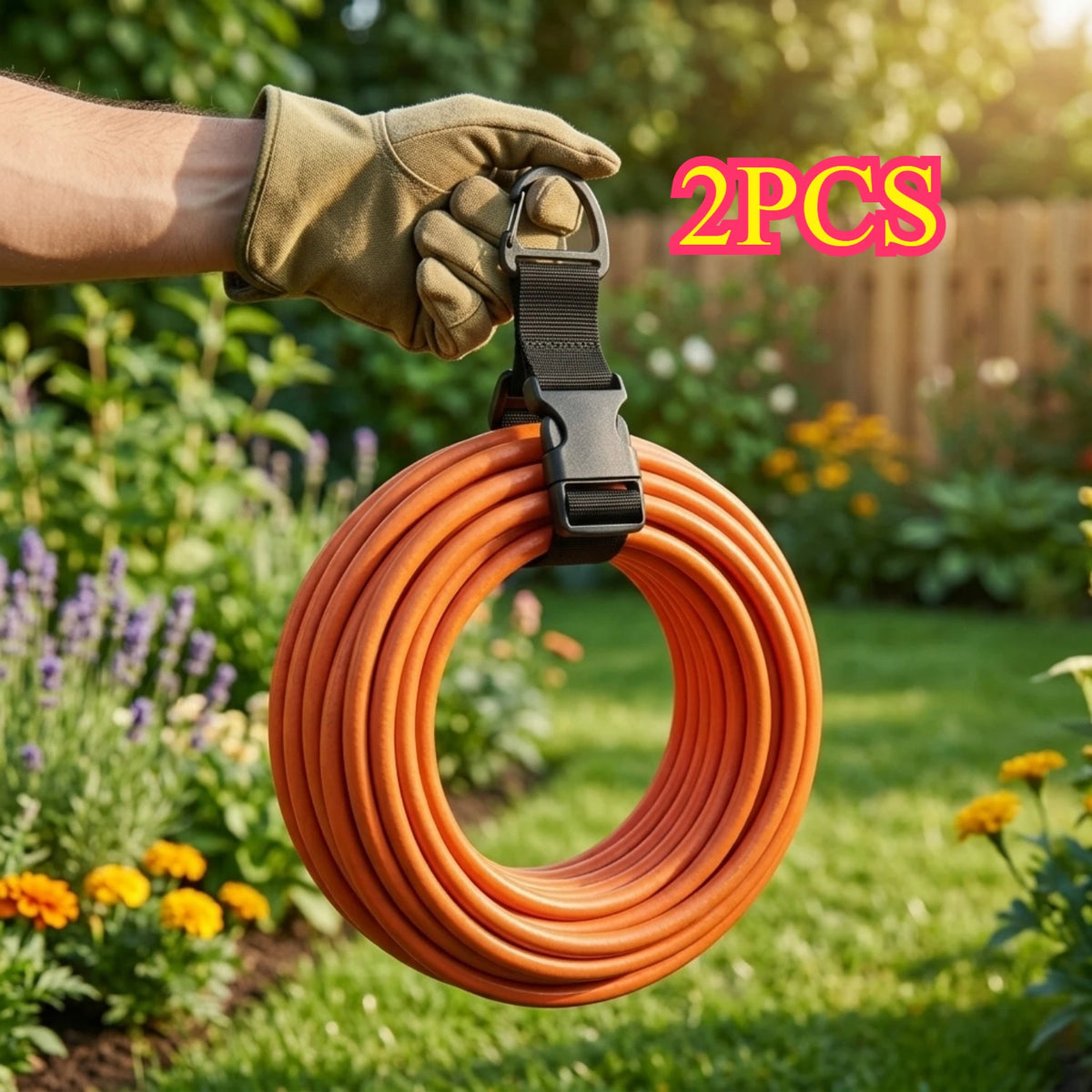 Adjustable Heavy-Duty Storage Straps for Hoses and Cables