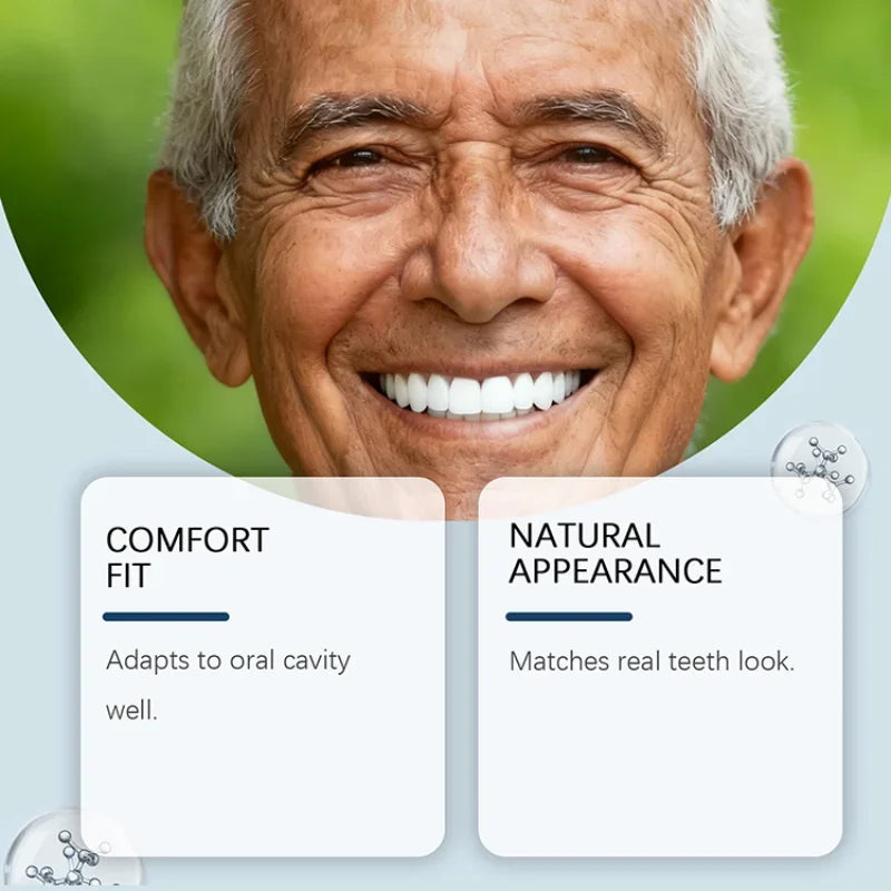 Comfortable Silicone Denture Set for Natural Smile - 4