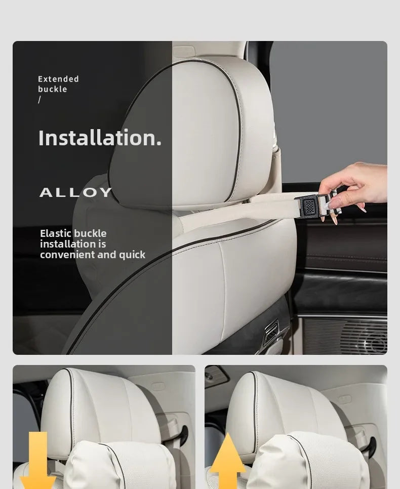 Ergonomic Car Seat Neck Rest and Head Support Pillow
