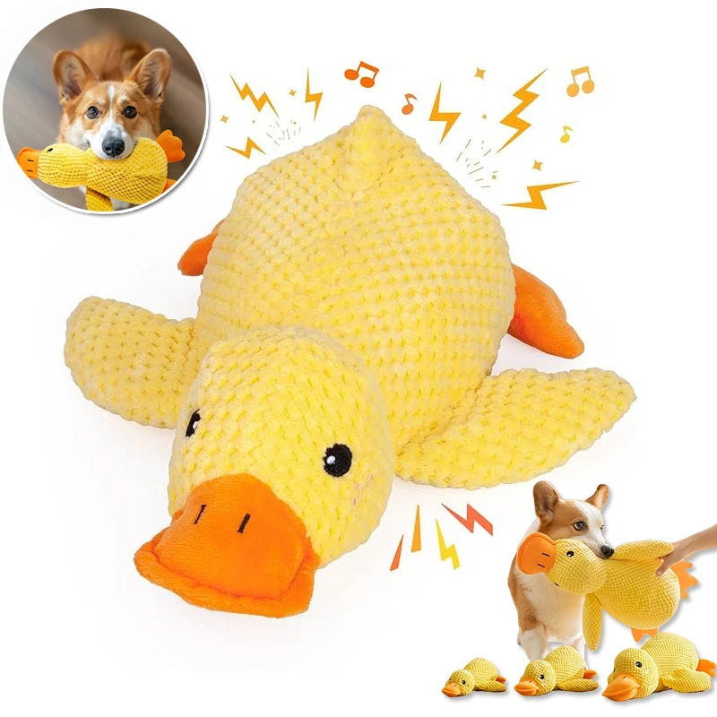 Calming Plush Duck Toy for Dogs