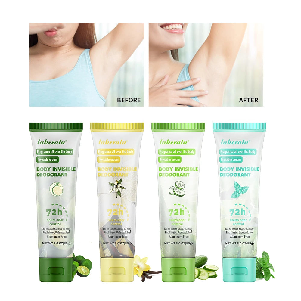 Long-Lasting Full Body Deodorant Cream