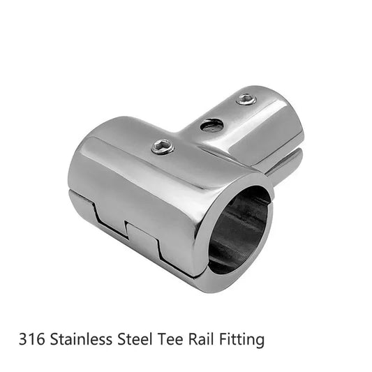 90 Degree Marine Grade Stainless Steel Tee Hand Rail Fitting