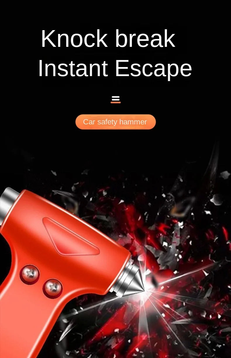 2-in-1 Car Emergency Safety Hammer and Seat Belt Cutter
