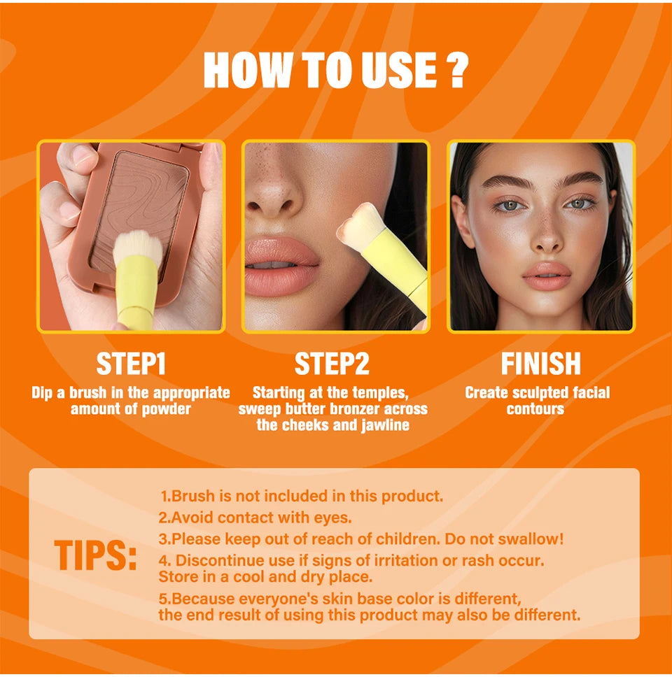 Waterproof Butter Bronzer for Face Contouring - 14