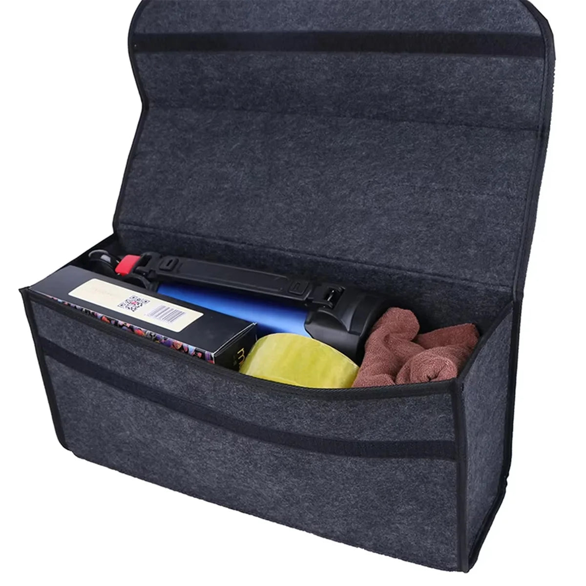 Portable Car Trunk Organizer Felt Storage Bag for Auto Tools - 2