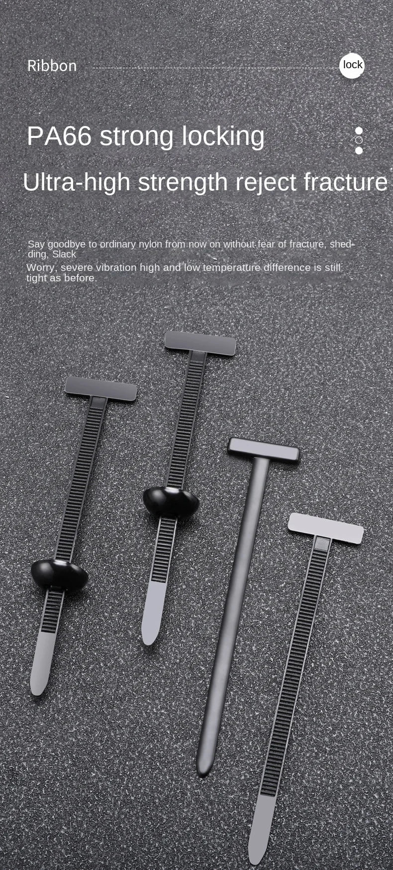Universal Car Fender and Trim Cable Tie Fastener Kit - 12