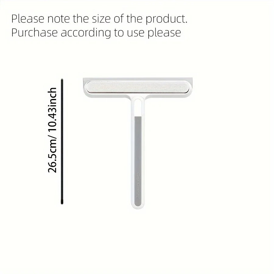 Multipurpose Silicone Glass Squeegee and Cleaning Brush Set - 4