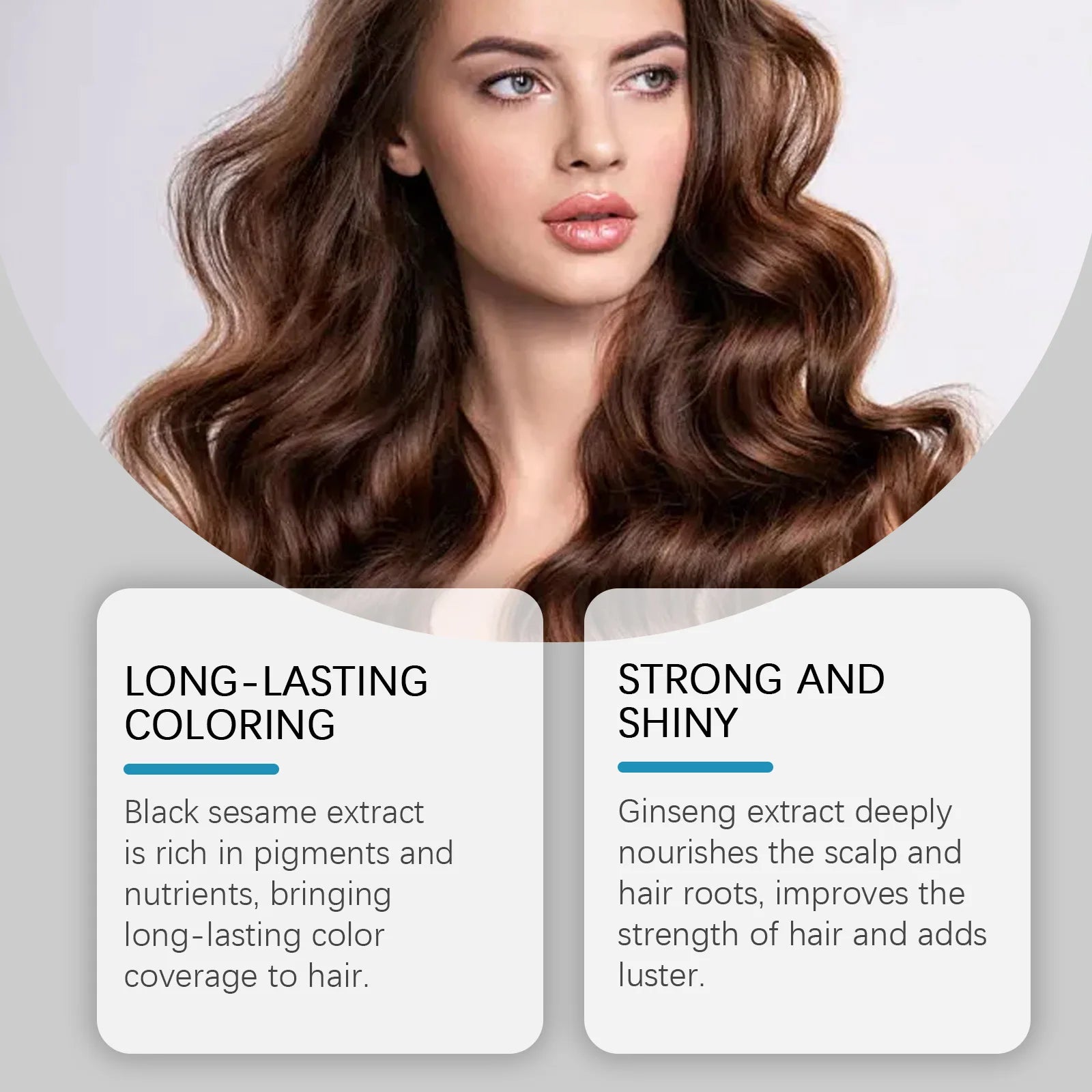 Instant Nourishing Hair Color Dye Shampoo - 9