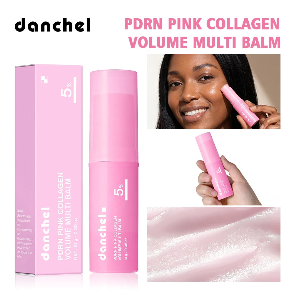 PDRN Pink Collagen Multi-Balm for Face Deep Hydration Stick