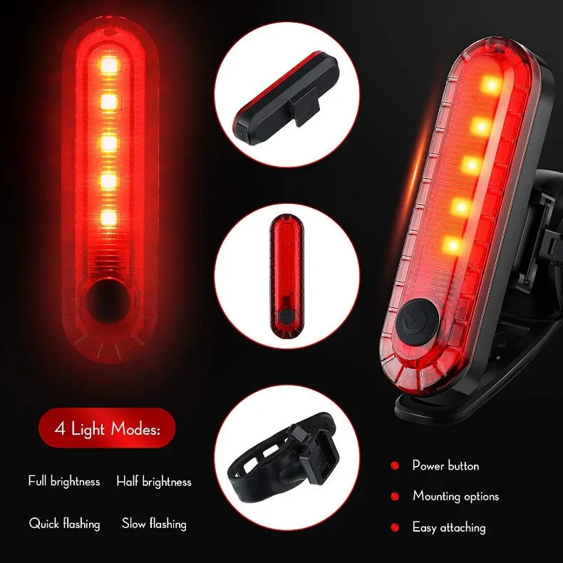 Rechargeable LED Navigation Warning Light for Boats and Bikes