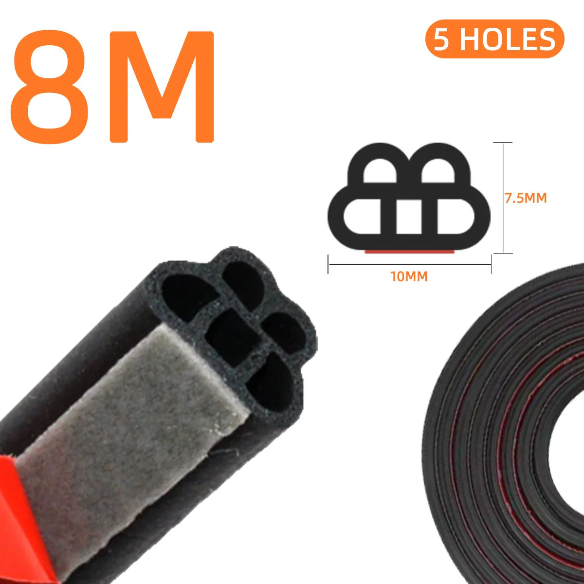 Universal Self-Adhesive Automotive Door Sealing Strip