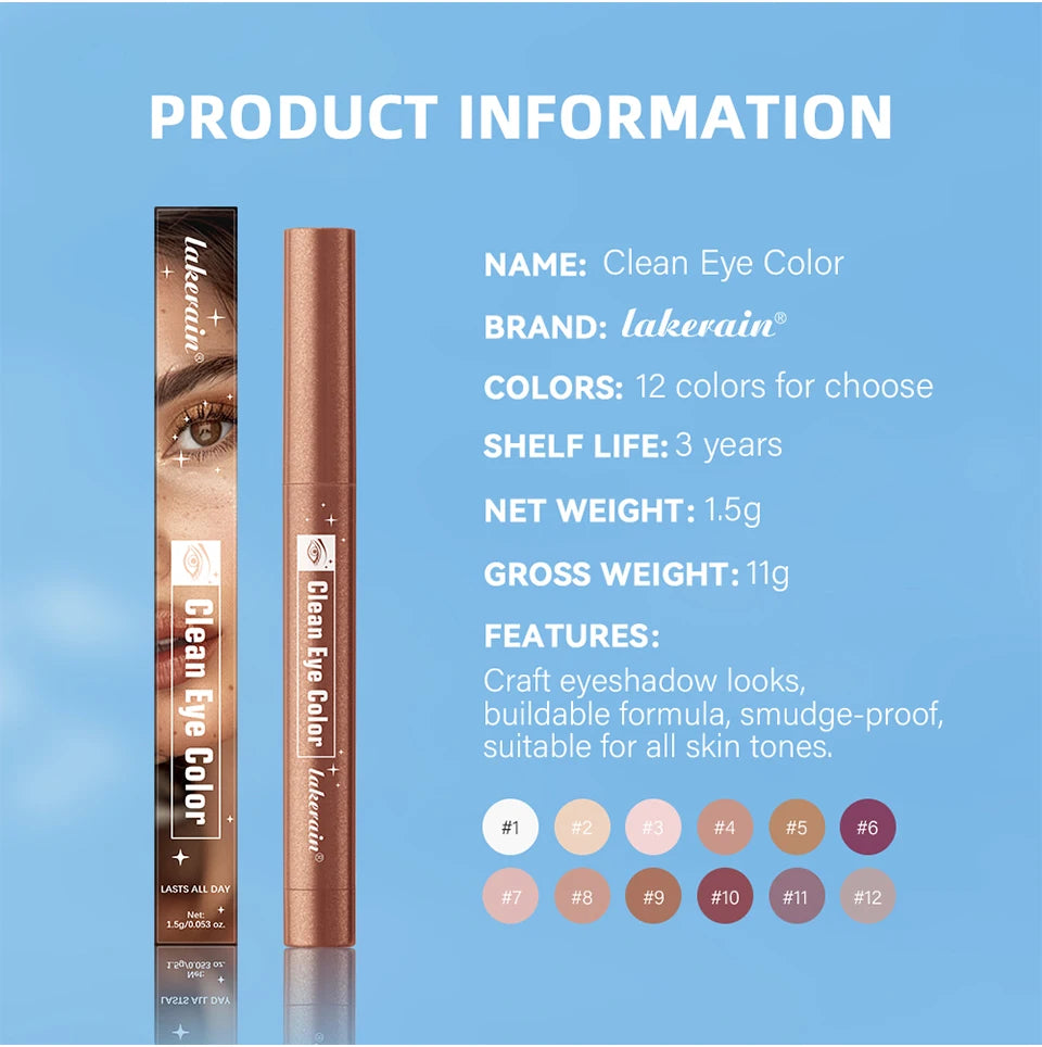 Creamy Long-Lasting Eyeshadow Stick for All-Day Wear