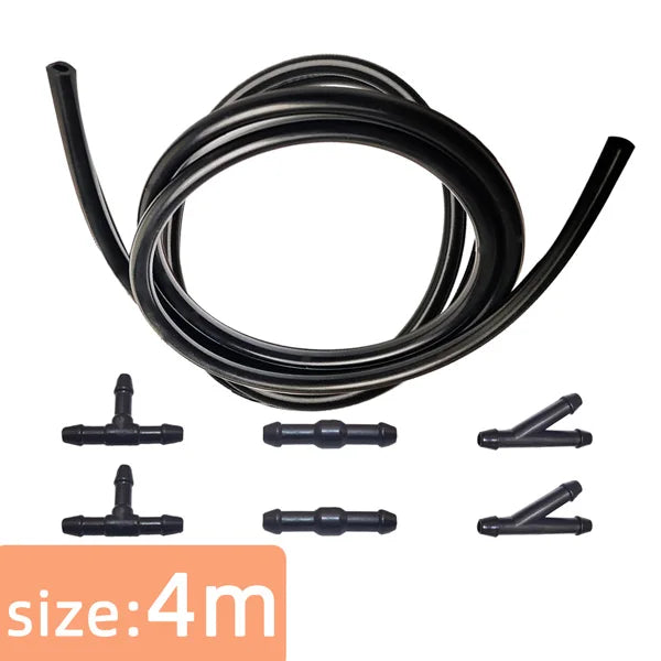 Universal Car Windshield Washer Nozzle Spray Hose Kit - 7