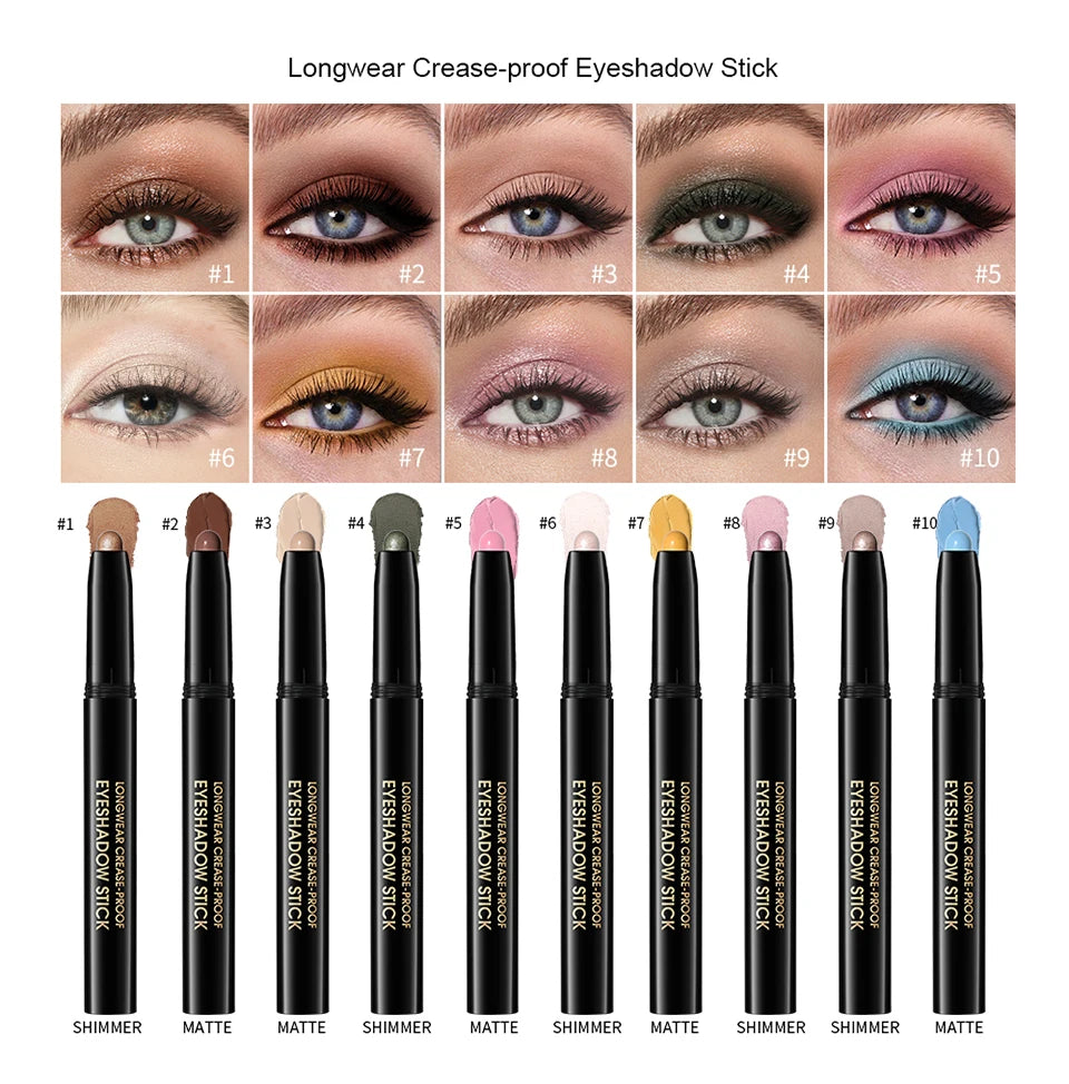 Long-Lasting Waterproof Cream Eyeshadow Stick - 8