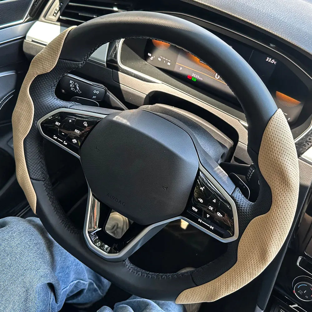 Anti-Slip Carbon Fiber Steering Wheel Booster Covers - 9