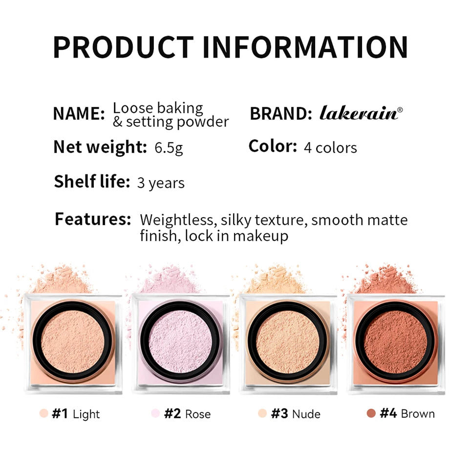 Matte Loose Baking and Setting Powder for Oil Control - 14
