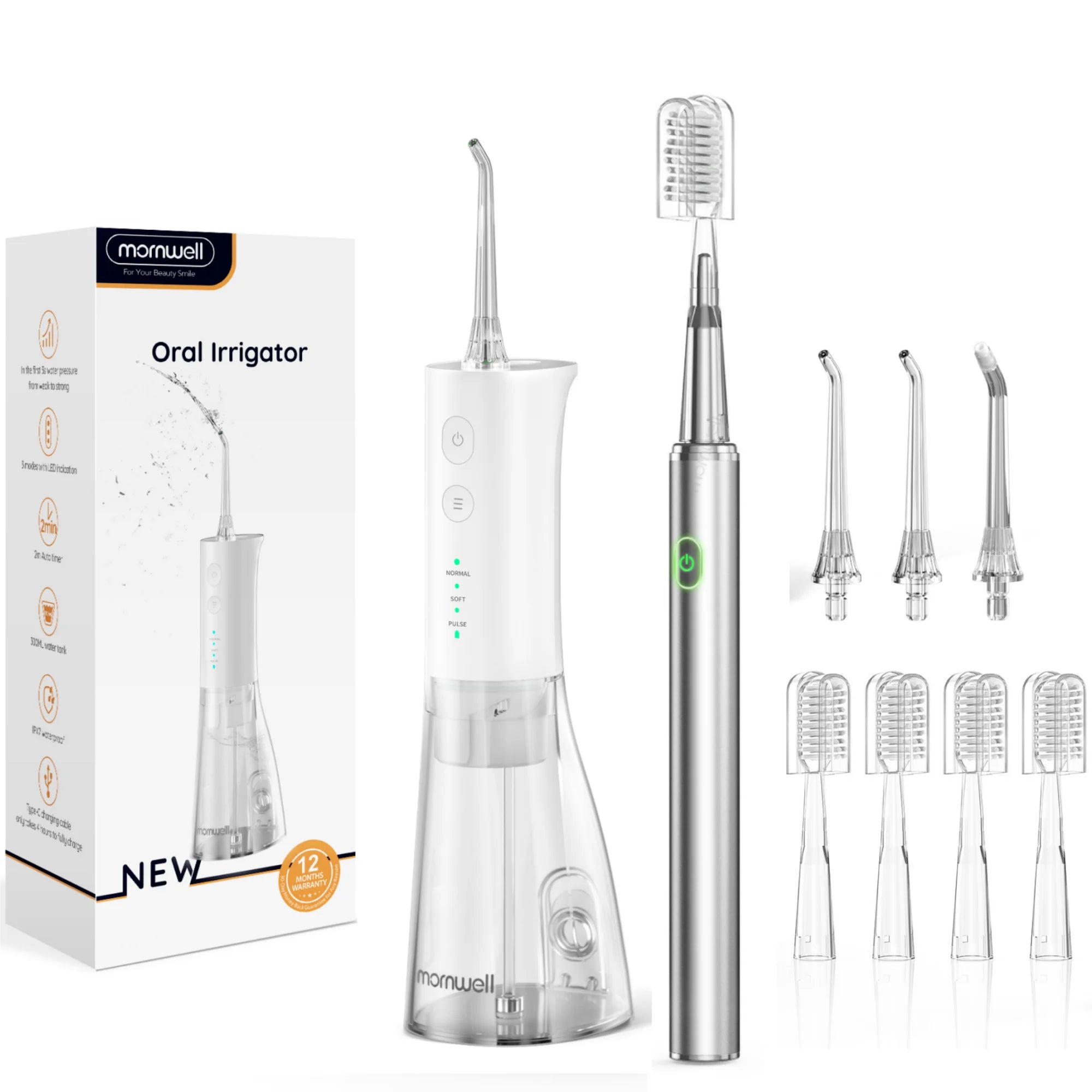 Electric Toothbrush and Water Flosser Oral Care Kit - 22