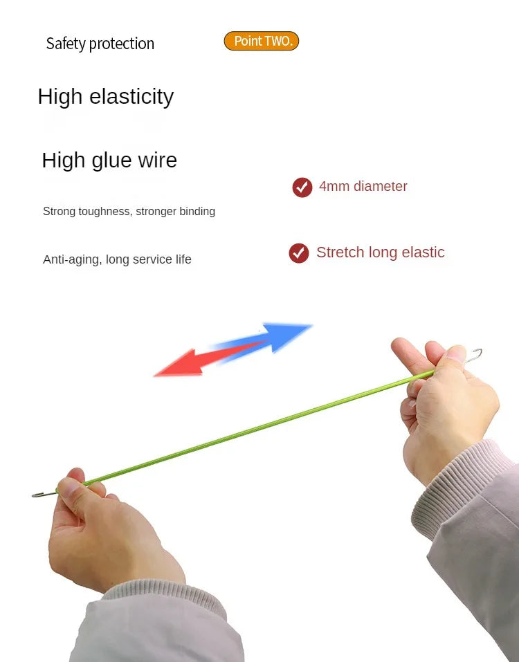 Heavy Duty Elastic Bungee Cords with Hooks for Luggage and Camping