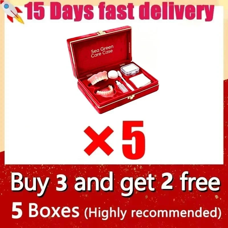Full Mouth Soft Silicone Cosmetic Dentures Set