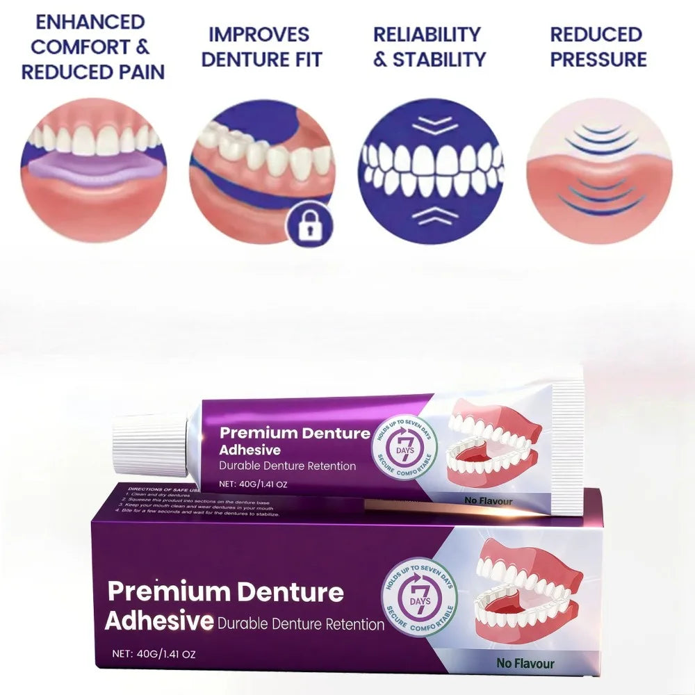 Long-Lasting Denture Adhesive Cream for Secure Hold