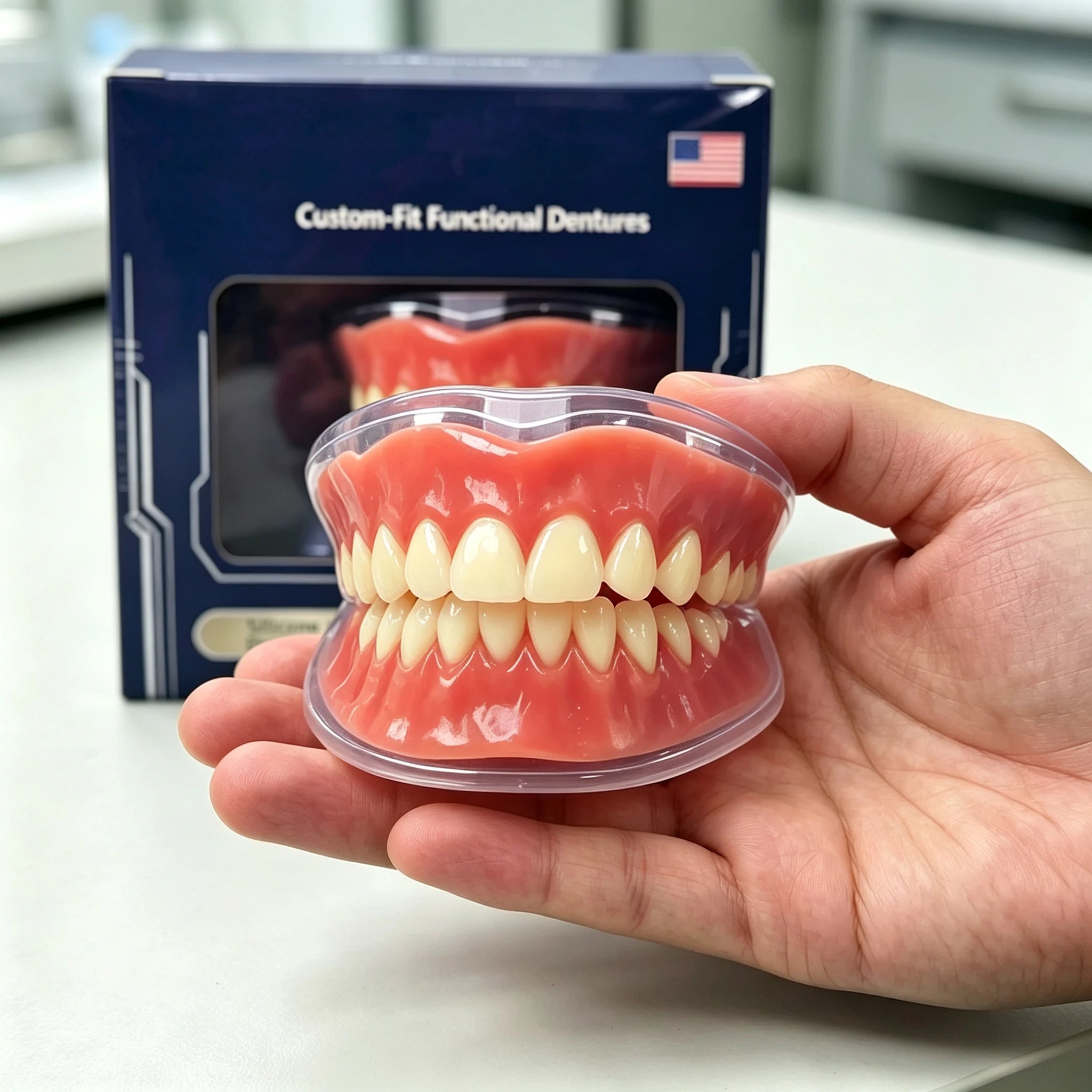 Full-Mouth Silicone Denture Set for Natural Smile - 7