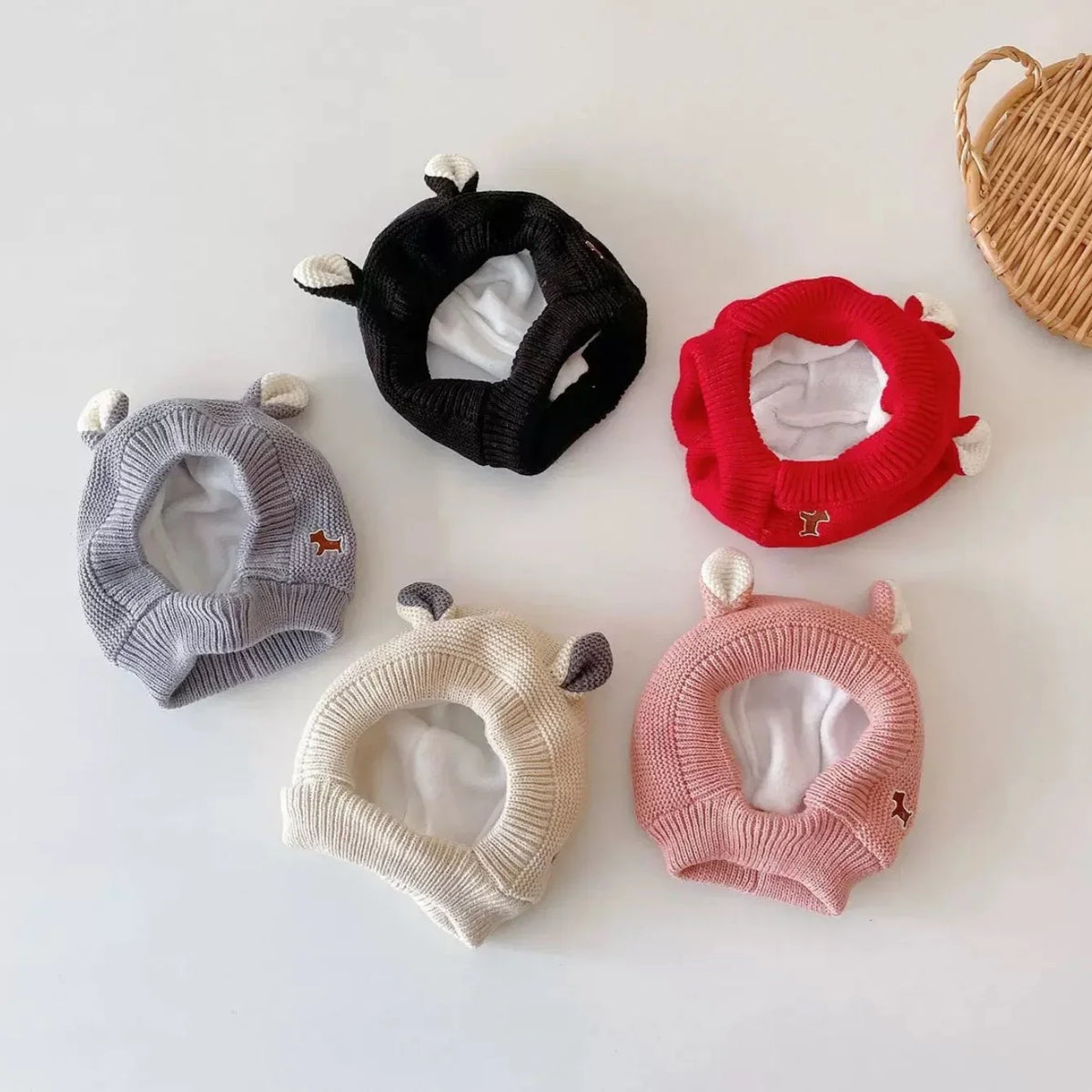 Winter Knitted Pet Hat for Ear Protection and Warmth