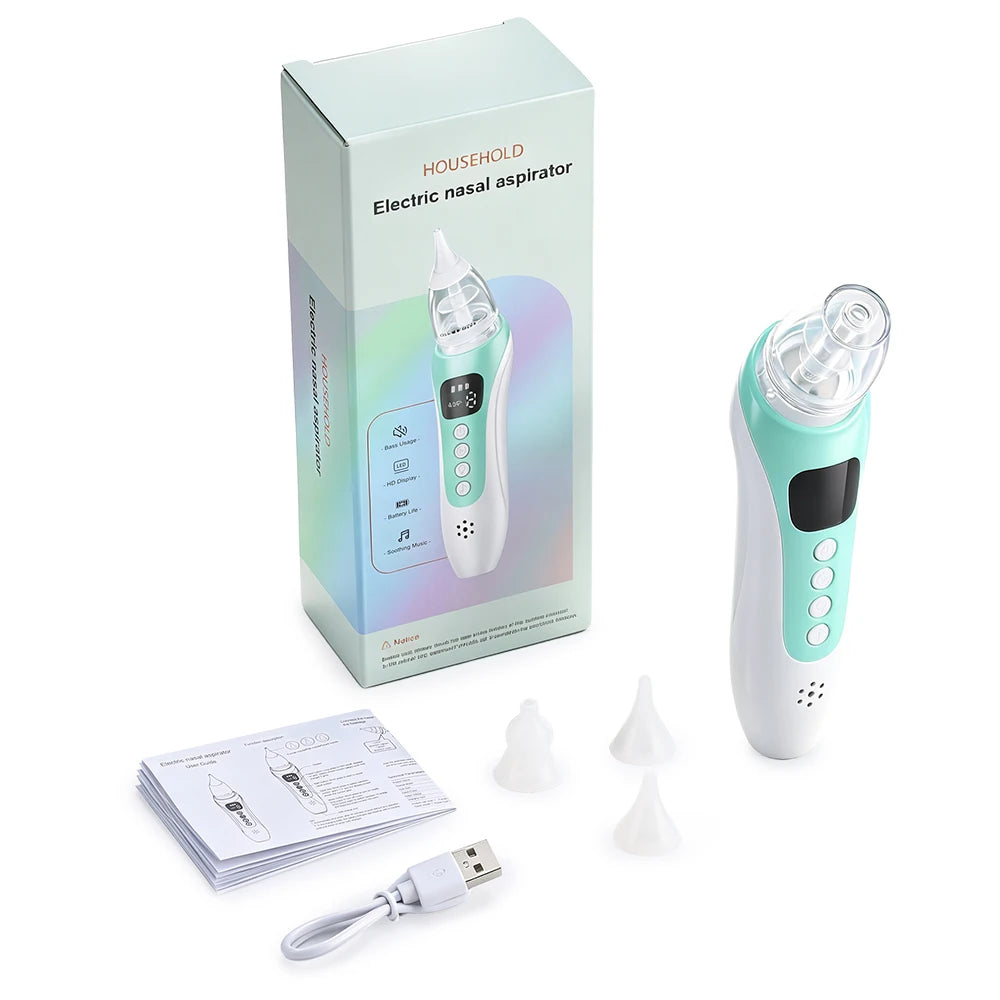 Electric Baby Nasal Aspirator with Music and LED Display