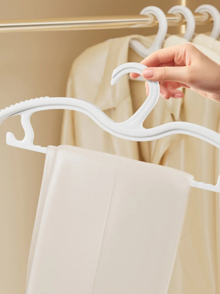 10 Pack Short Neck Clothes Hangers Space Saving Non Slip Coat Racks - 11