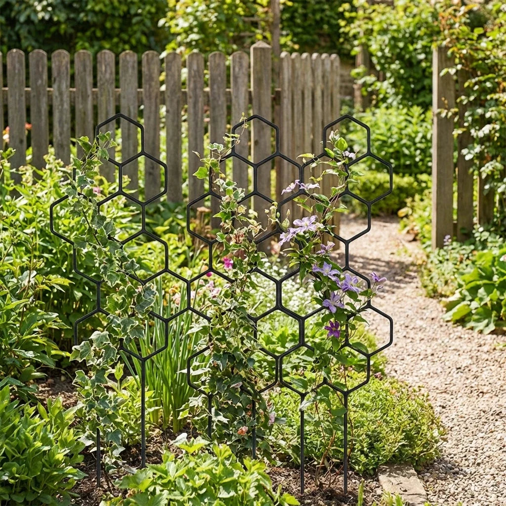 Honeycomb Trellis for Climbing Plants and Flowers