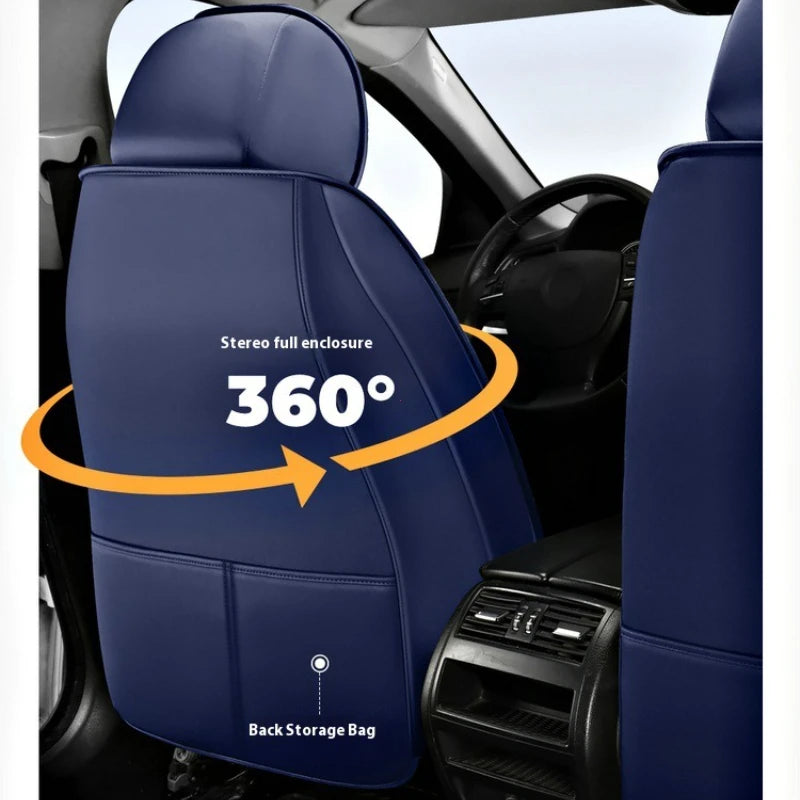 Universal Breathable Flax Car Seat Cover for All Seasons - 4