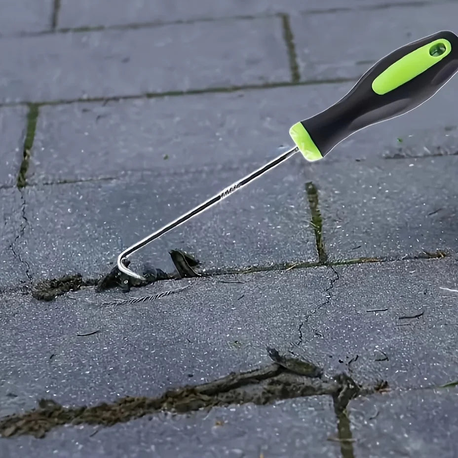 Heavy-Duty Stainless Steel Paving Weed and Moss Remover Hook - 3