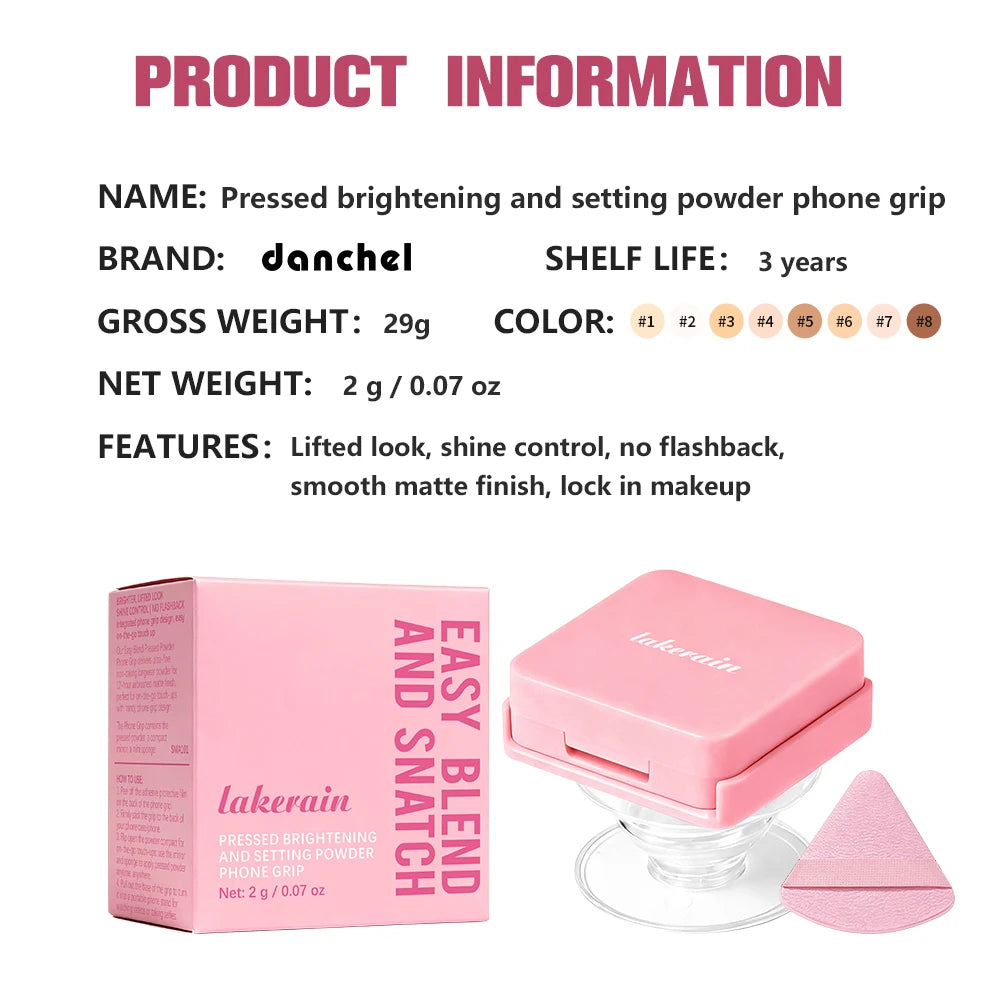 2-in-1 Matte Pressed Setting Powder and Phone Grip