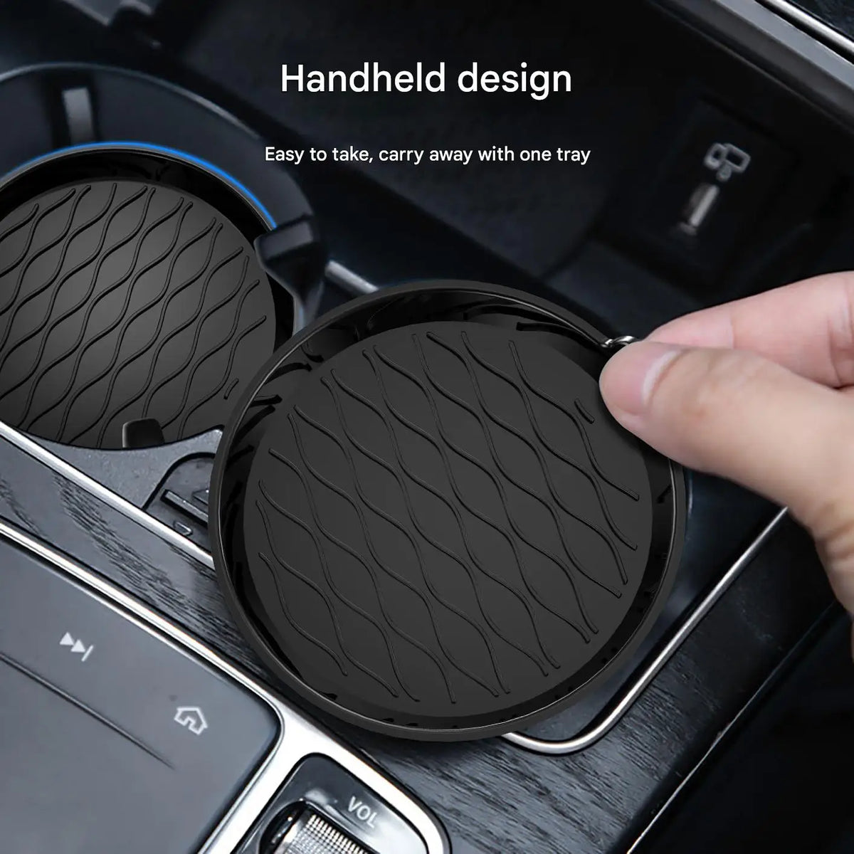 Universal Anti-Slip Car Cup Holder Silicone Mat