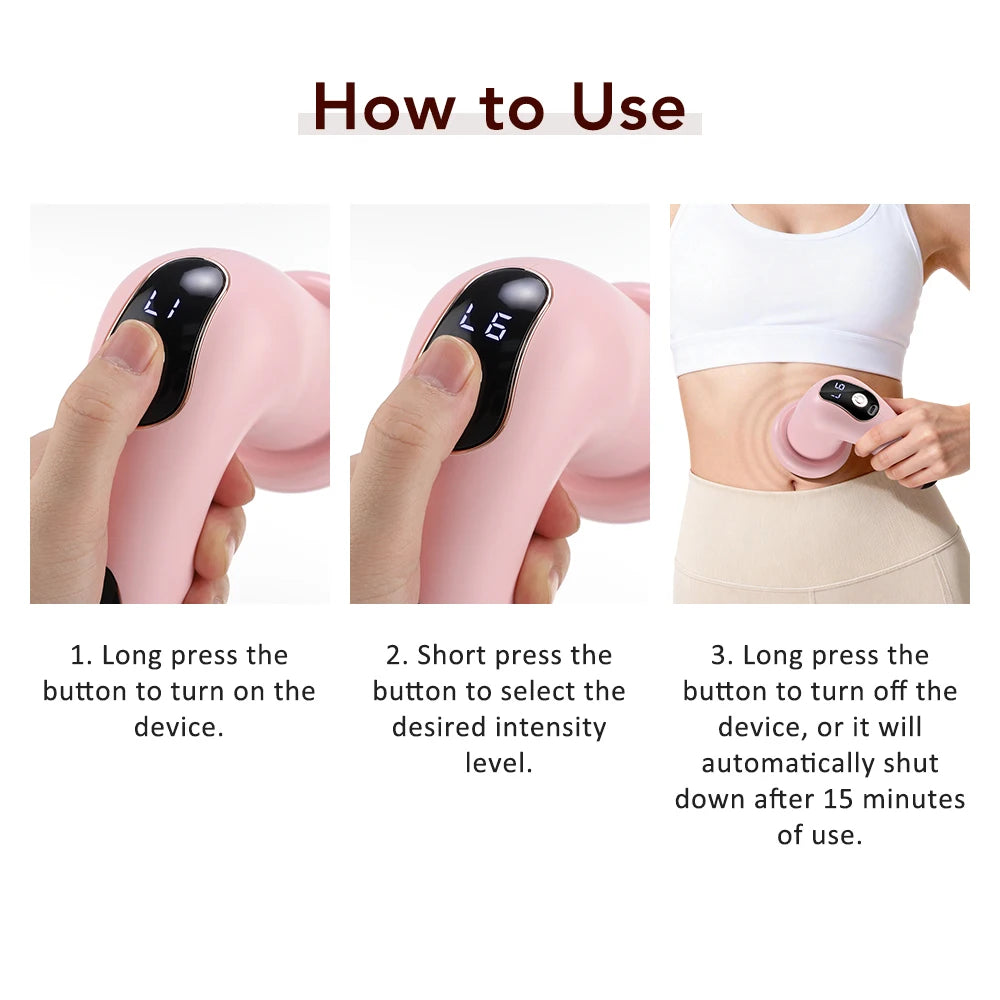 Electric Handheld Body Slimming and Anti-Cellulite Massage Device