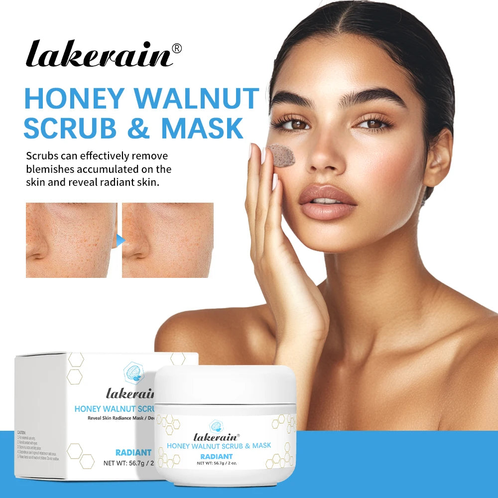 Honey Walnut Exfoliating Facial Scrub and Moisturizing Mask - 1